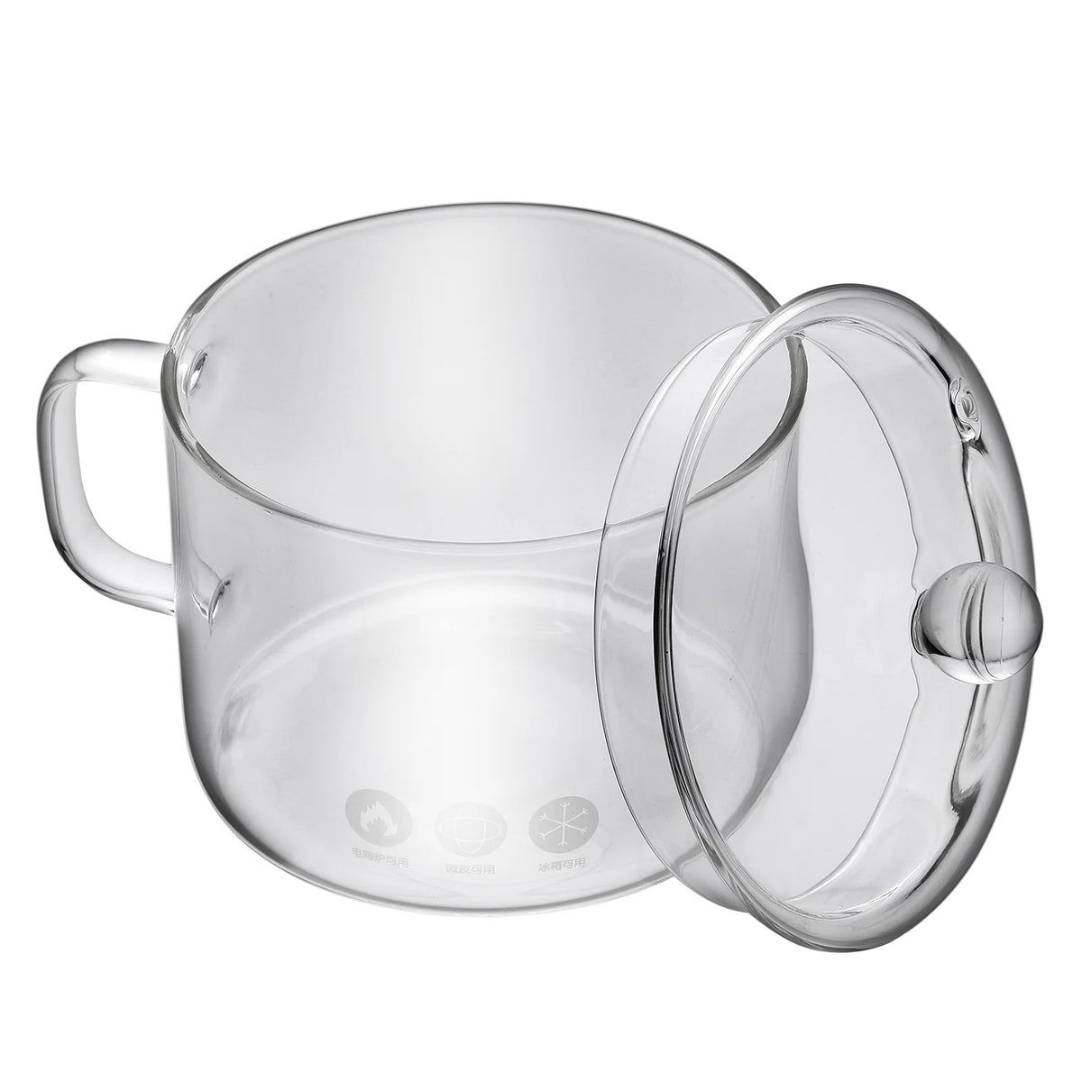 Heat-resistant Glass Pot with Handle G6843
