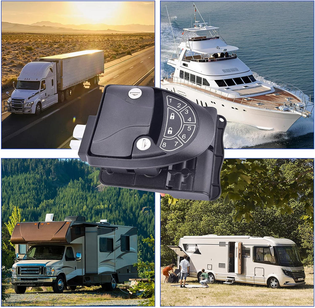 Waterproof Metal RV Keyless Entry Door Lock with Backlit Keypad C53774
