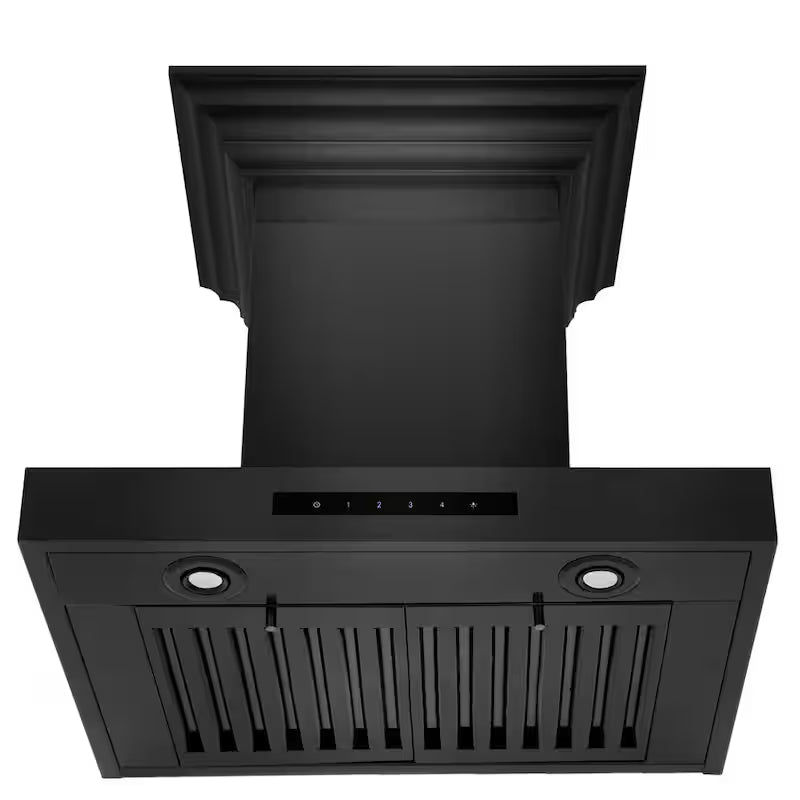 Black Stainless Steel Wall Mount Range Hood F600819