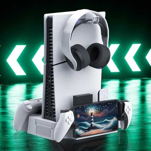 PS5 Slim Cooling Station with Controller Charging Station Z363627