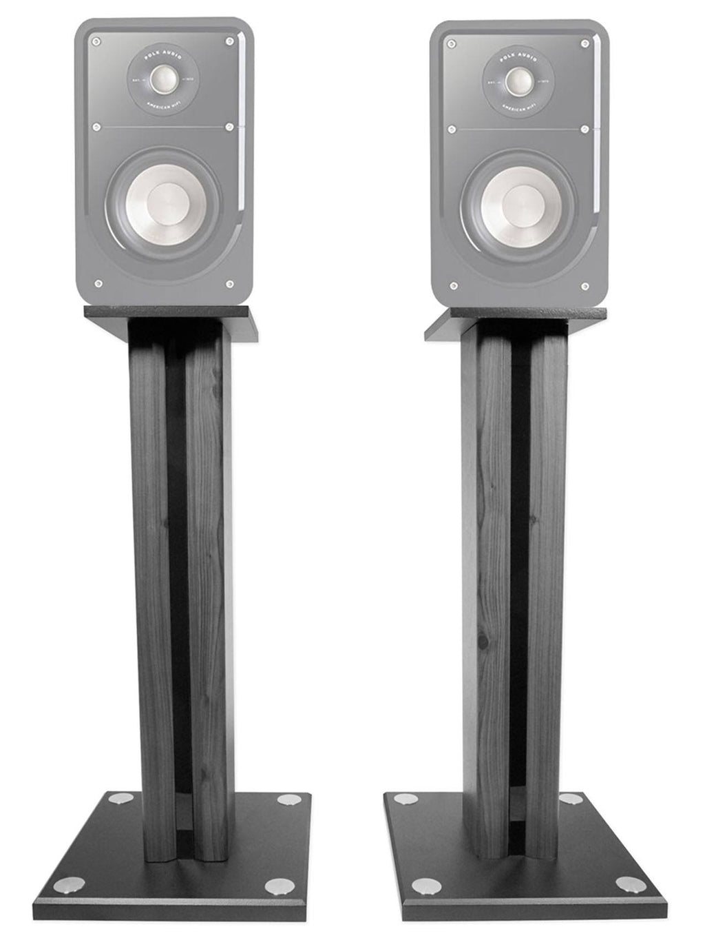 Pair 26x22 Bookshelf Speaker Stands P7762