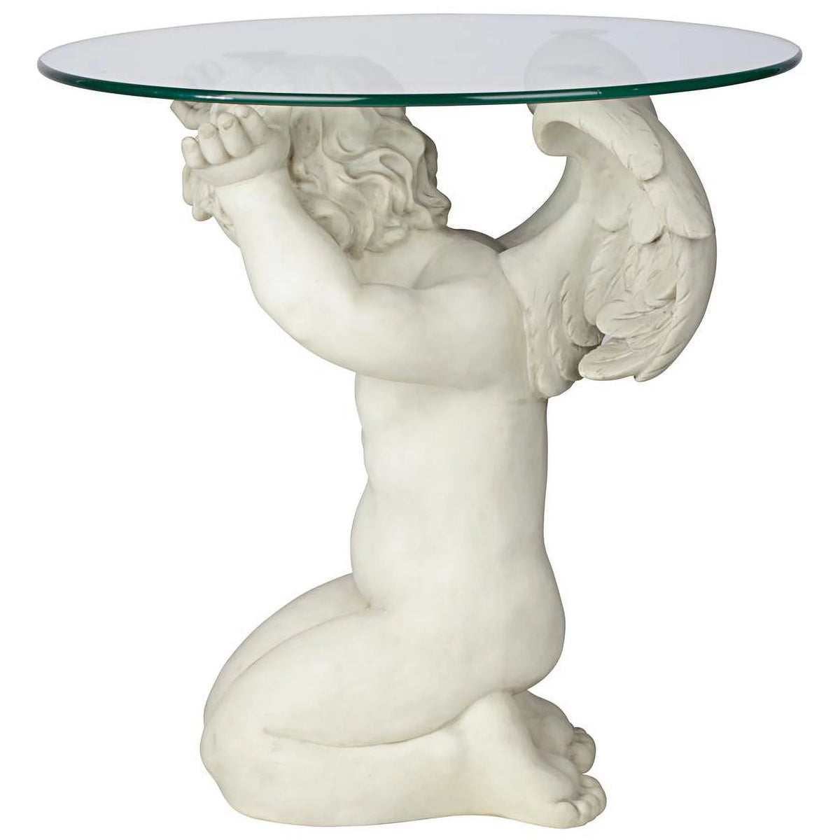 Glass-Topped Sculptural Table G991