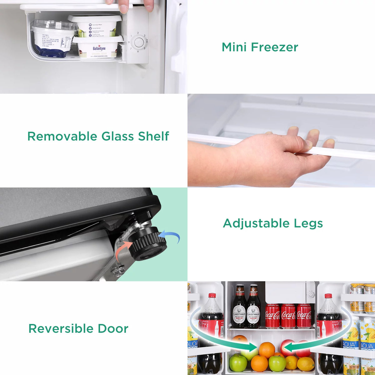 1.7 Cu.Ft Mini Fridge with Freezer, Black E635163