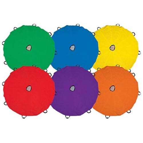 6 ft Bright Color Parachutes Set of 6 A867