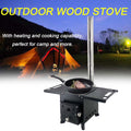 Portable Wood Burning Stove with Chimney Pipe T333