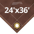 10 oz Brown Canvas Tarps 24 x 36 D10701