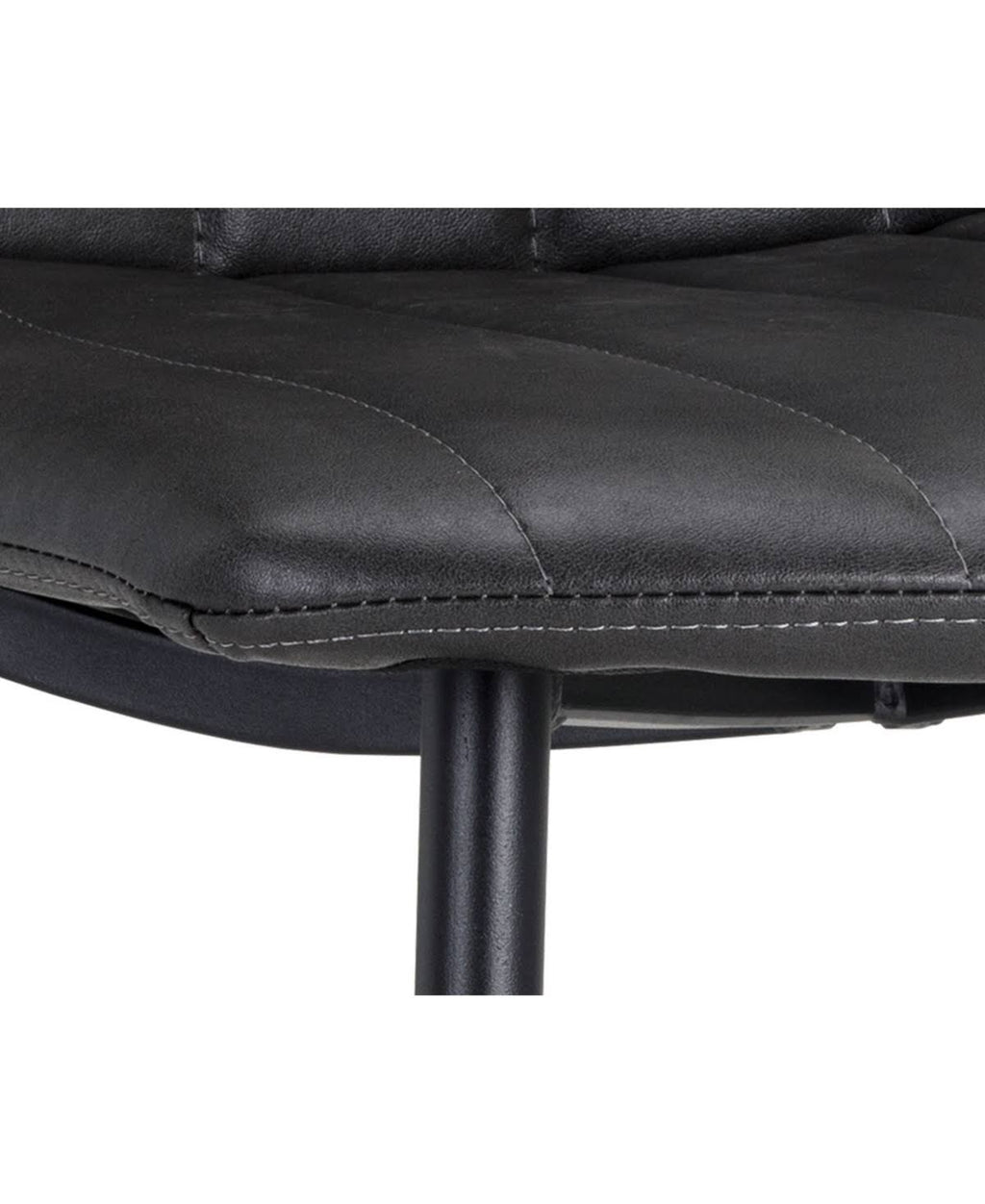 Black Faux Leather Dining Chair A419942