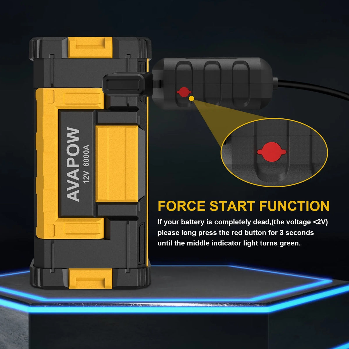 6000A Car Battery Jump Starter K3582