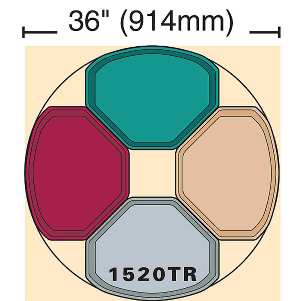 Brazil Brown Fiberglass Trapezoid Camtray A8326