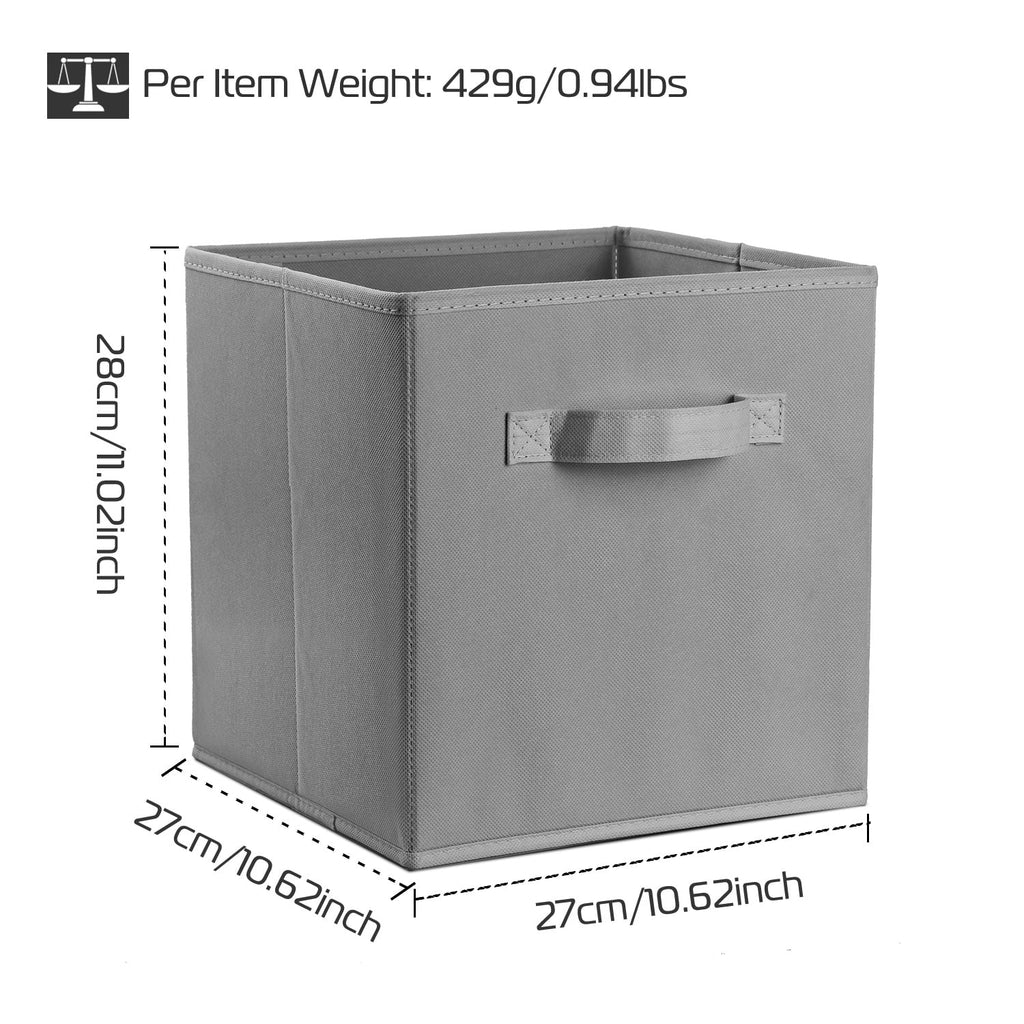 4 Pack Collapsible Fabric Storage Cubes with Handles R8698