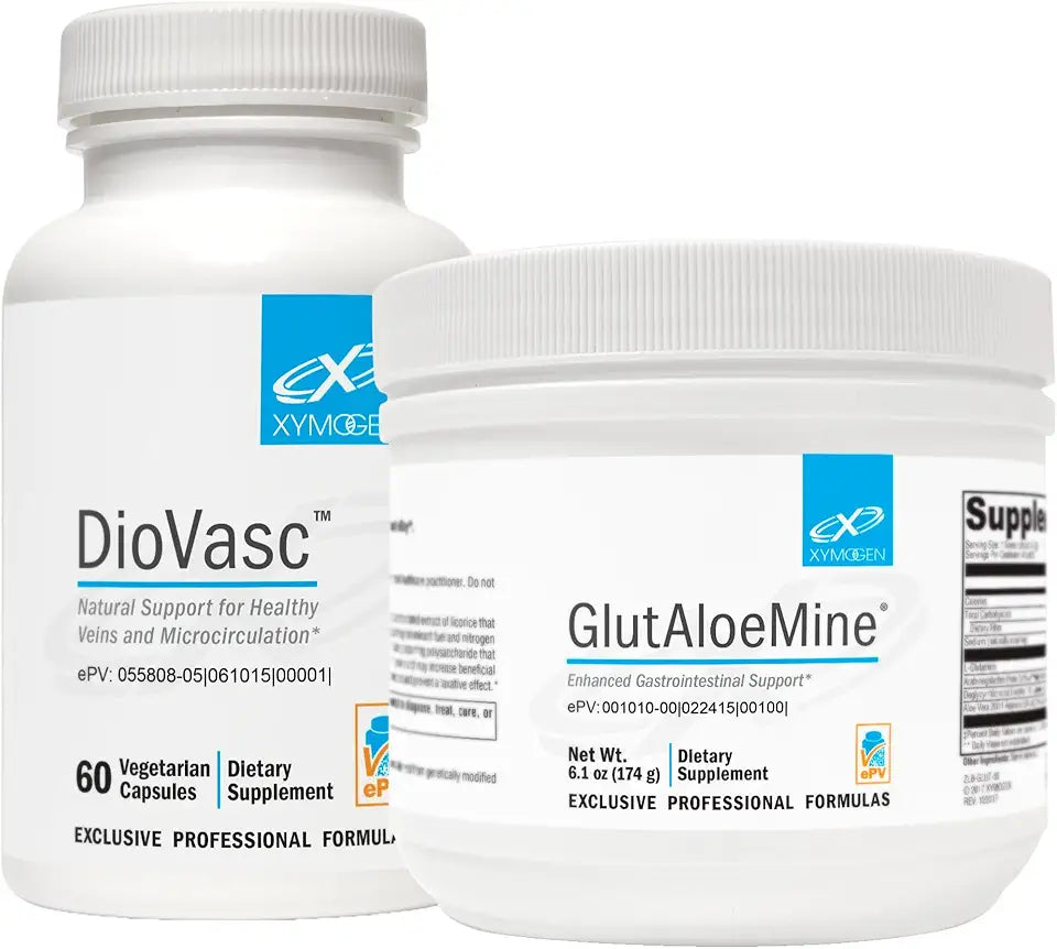 60 Capsules + 6.1 oz Diosmin L Glutamine DGL Aloe Extract Arabinogalactan S5938