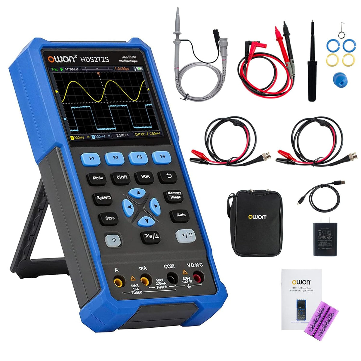 HDS242 Oscilloscope 2 in 1 Universal Test Instrument, 20000 Counts Digital Multimeter, 40 MHz + 2CH Y63969