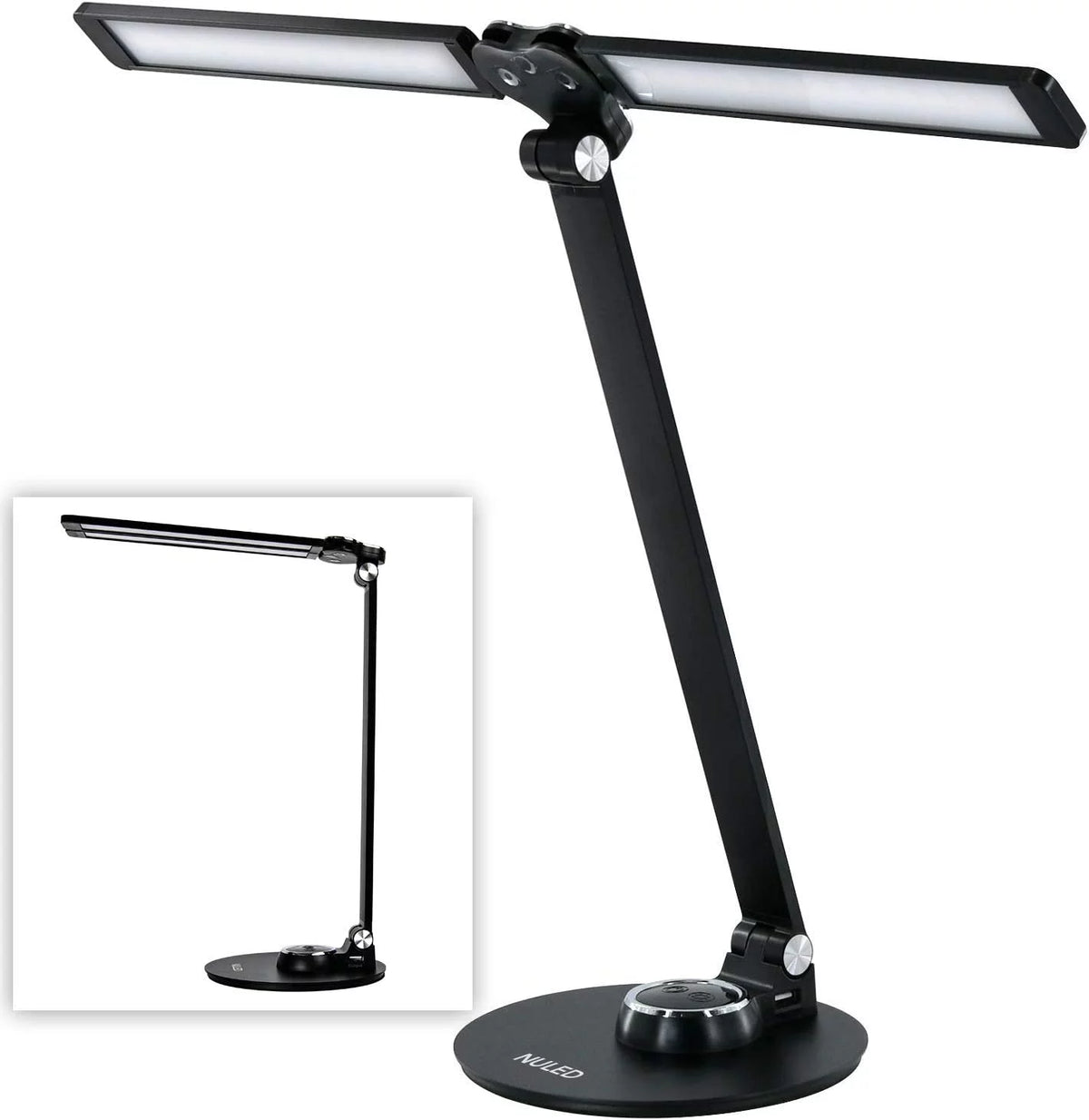 Rotatable Aluminum LED Desk Lamp with USB Charging Port N438303